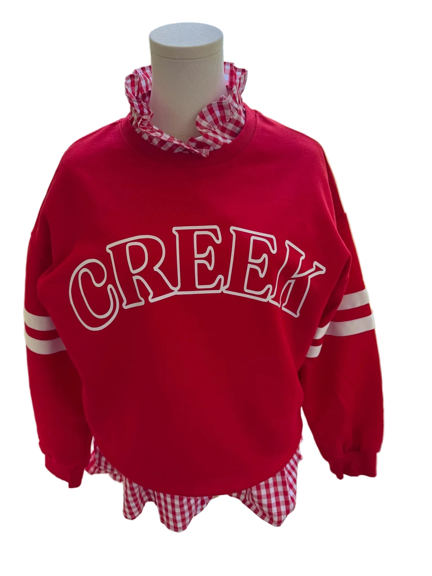 Creek Collegiate Striped Crew