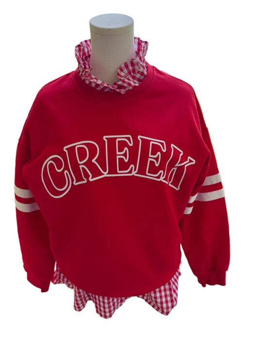 Creek Collegiate Striped Crew
